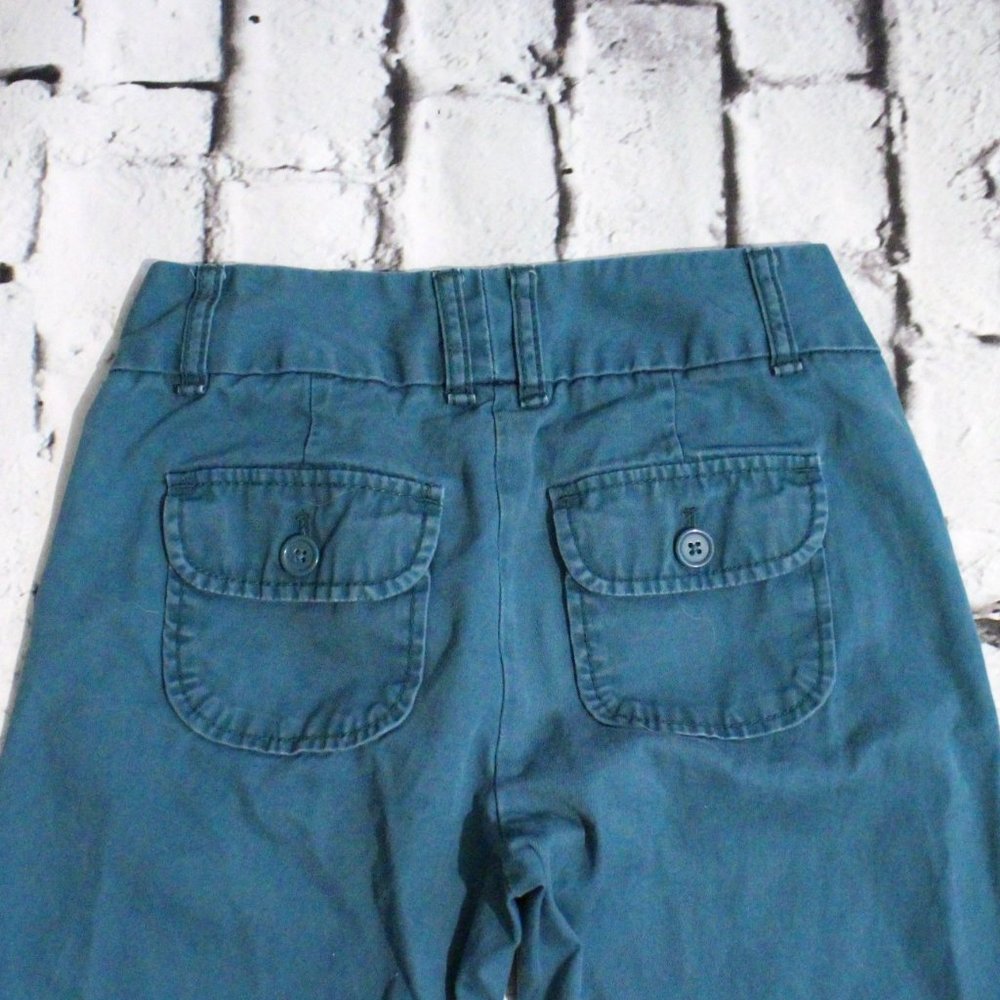 GAP PANTS, SIZE 0 REGULAR, EMERALD GREEN - Picture 2 of 6